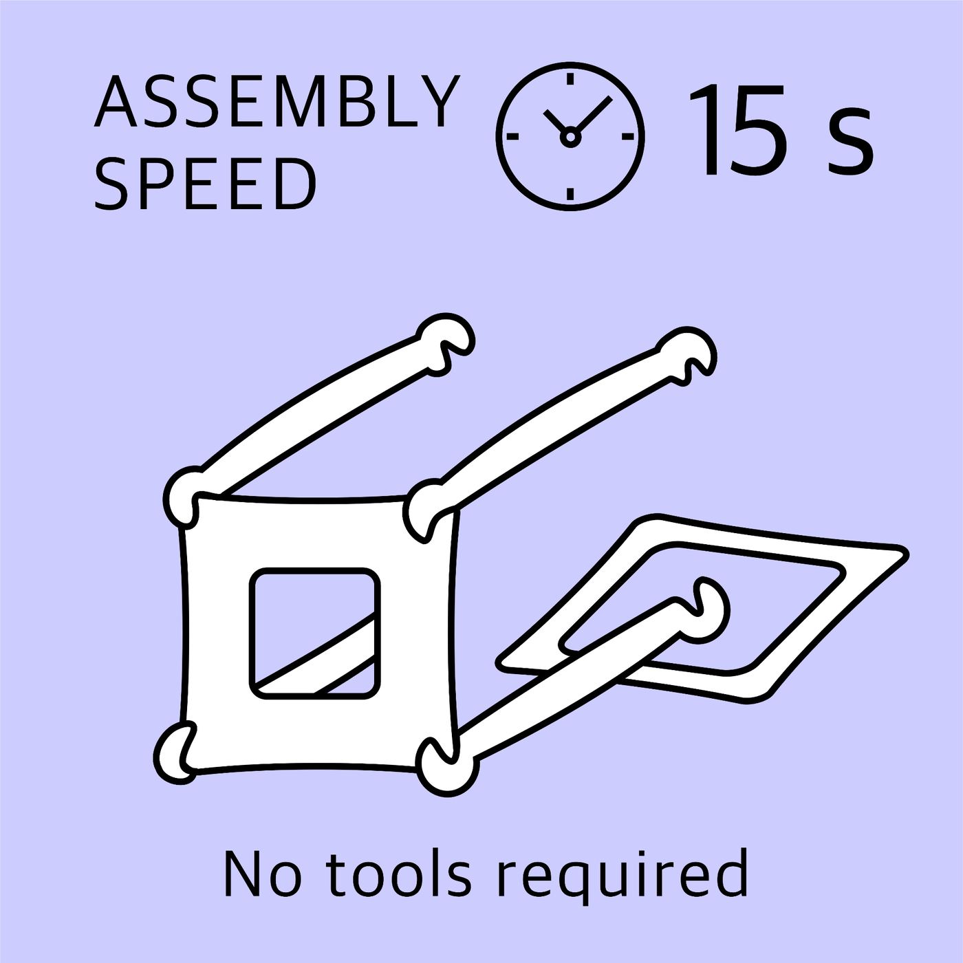 Fast assembly in seconds